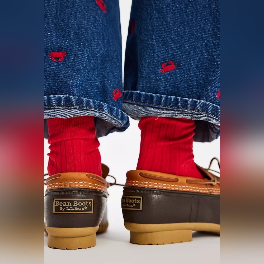 L.L.Bean Leather Rubber Mocs - Picture 15 of 15